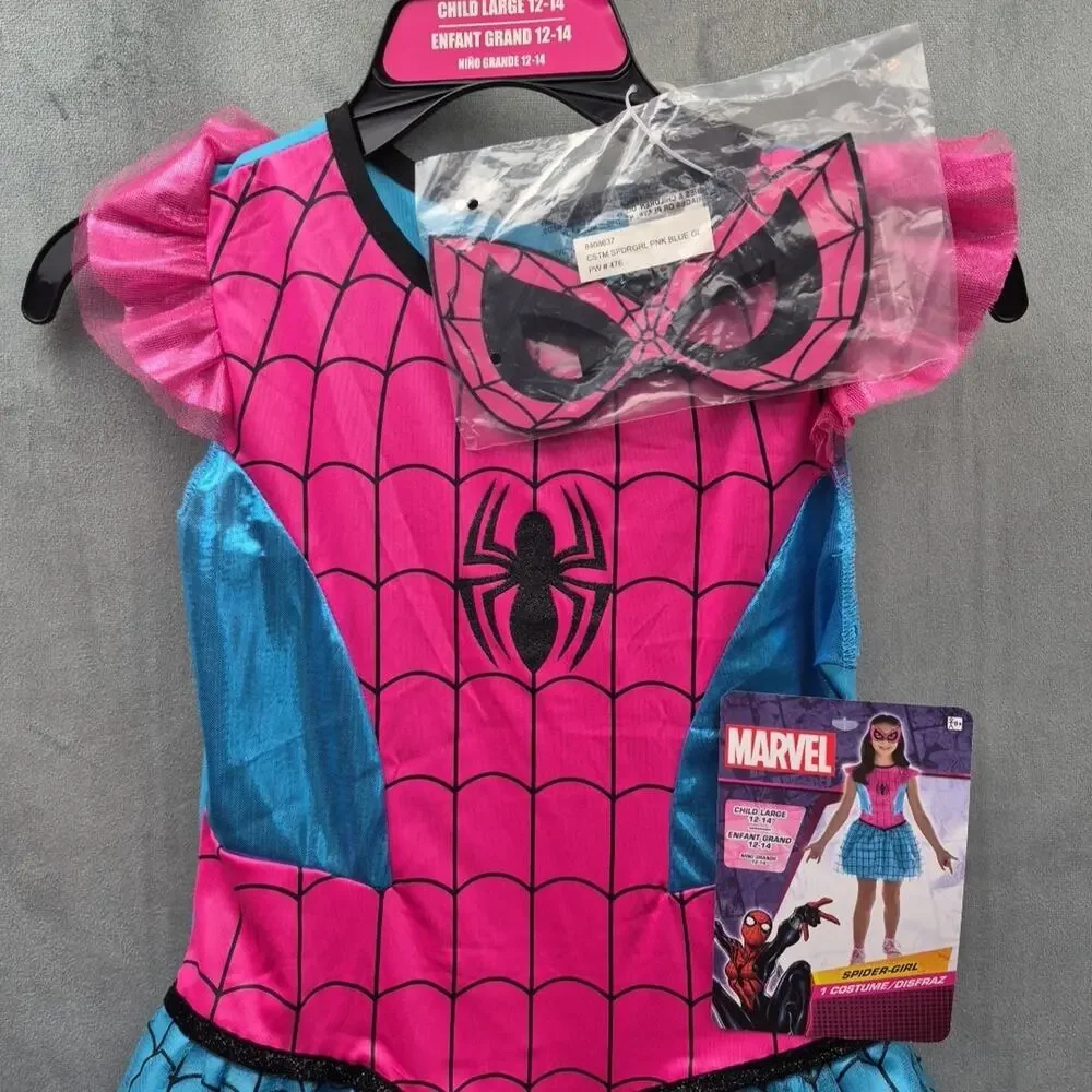 DC Supergirl Tutu Dress Child Costume Girls New Large 10 - 12 No Cape